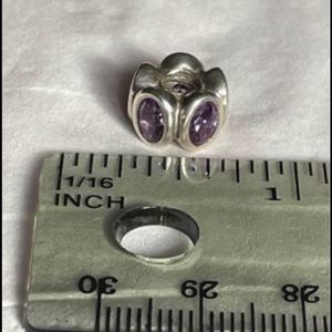 Pandora Purple Oval Lights Charm Like New!!!